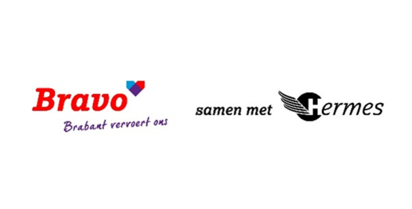 Logo Bravo samen met Hermes